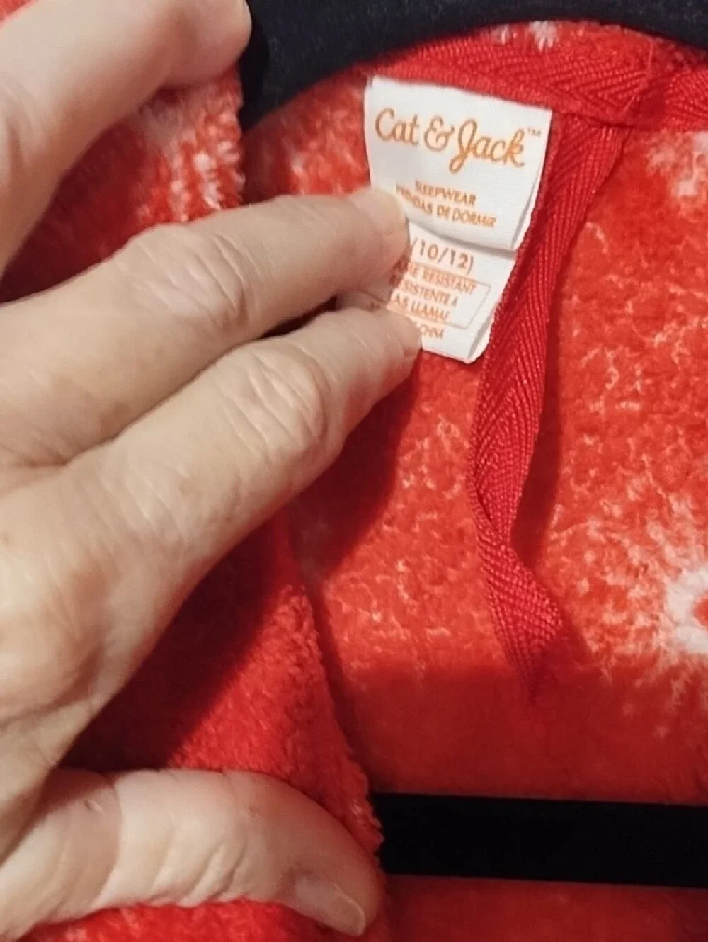 Cat & Jack Red Plush Robe Coat with Shawl Collar Unisex 10-12 Like New